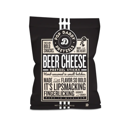 Pop Daddy Beer Cheese Seasoned Pretzels 3oz.