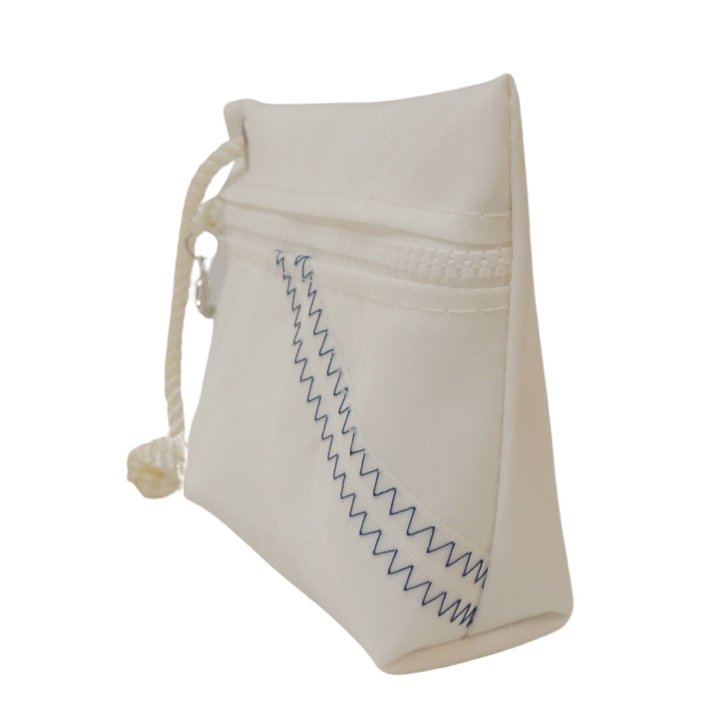 White Sailcloth wristlet