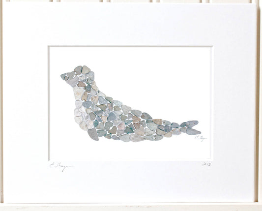 Coastal art | Seal art print