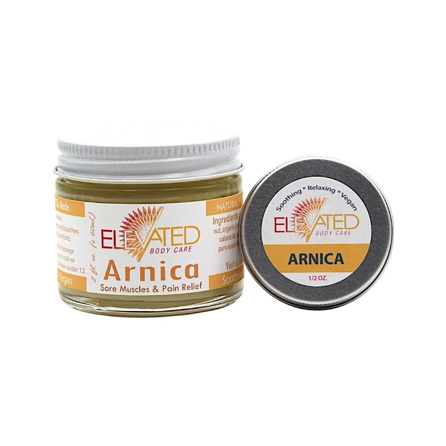 ELEVATED - Arnica - Natural sore muscle relief, reduce bruising & swelling (travel/sample size)