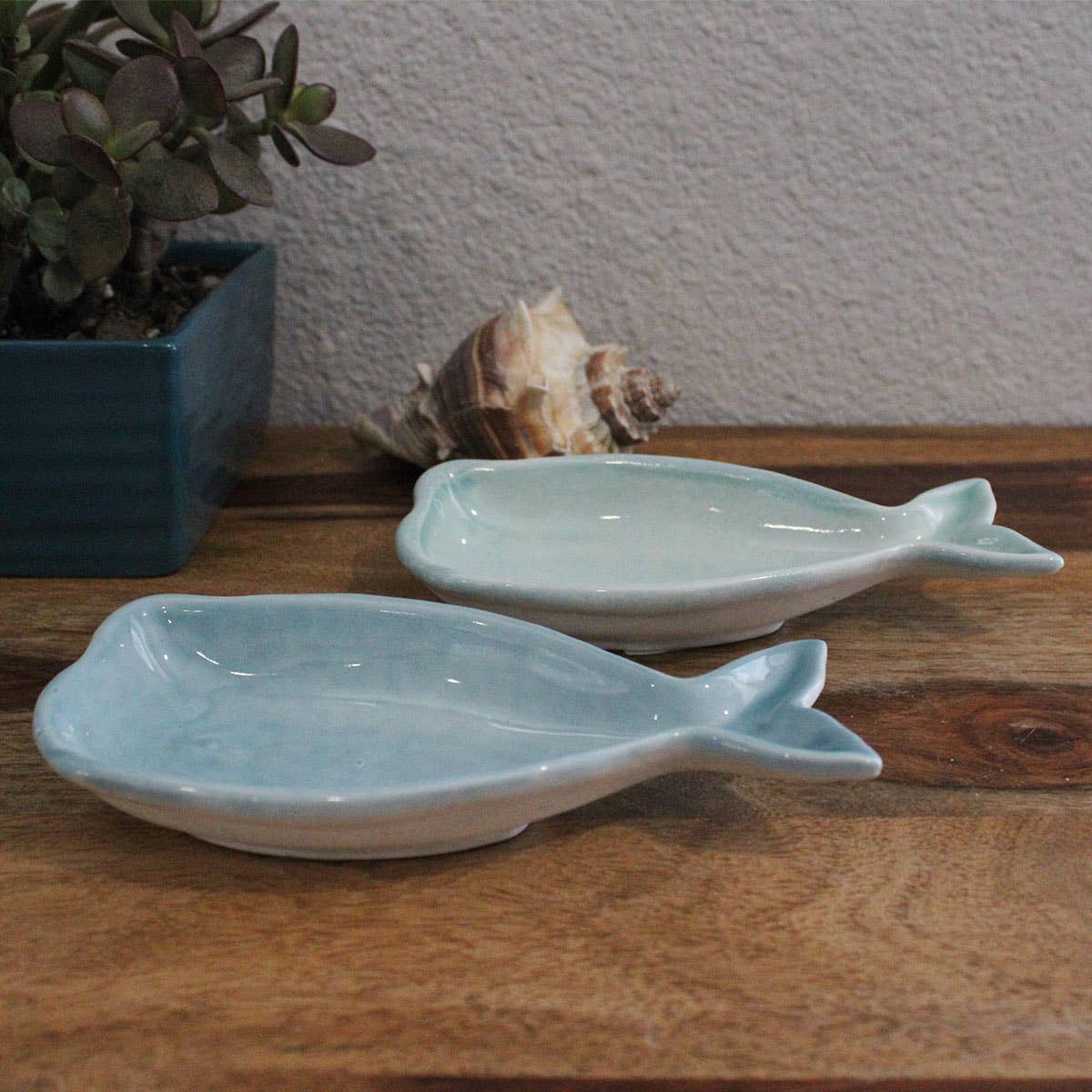Ceramic Whale 6.25" Dish