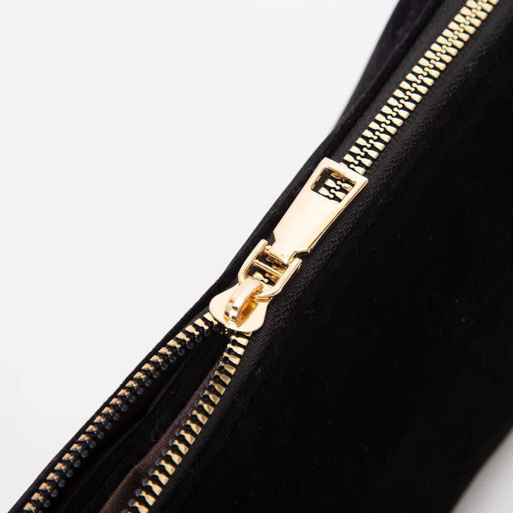 Stacey Faux Suede 3 compartments Crossbody Bag