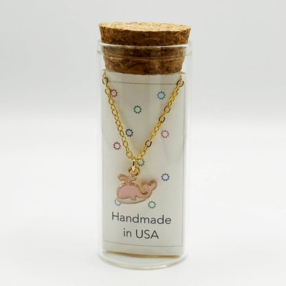 Under The Sea Charm Necklace in a Bottle - 16 Inch