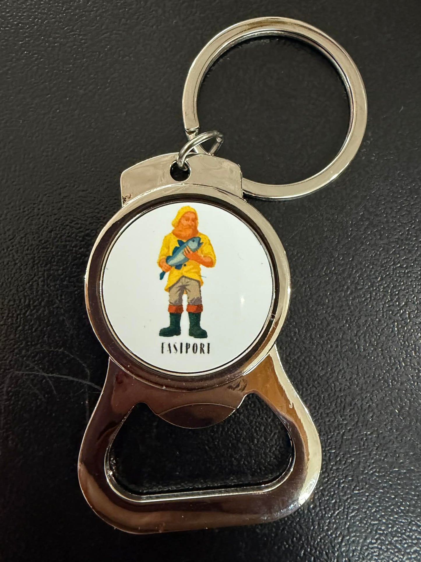 Maine themed keychain with bottle opener