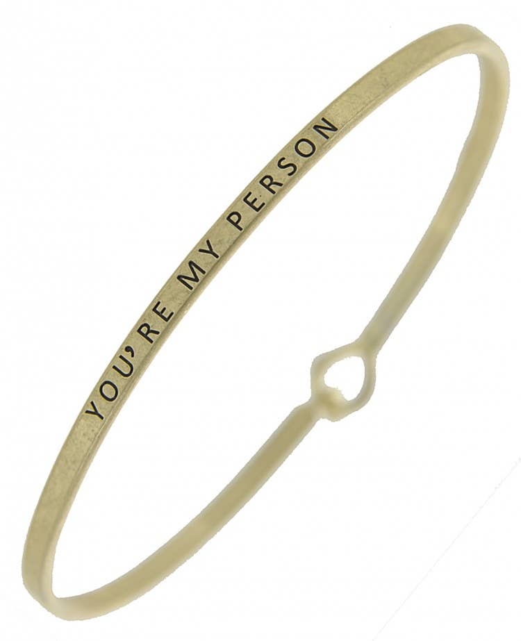 YOU'RE MY PERSON Bangle