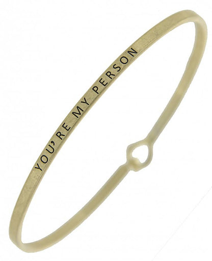 YOU'RE MY PERSON Bangle