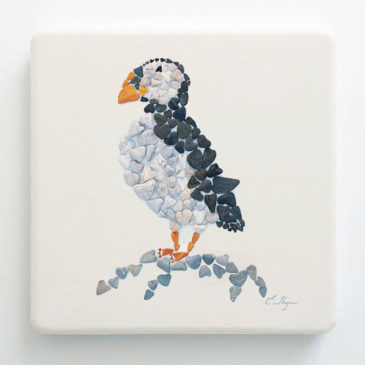 Coastal coasters | Puffin coasters