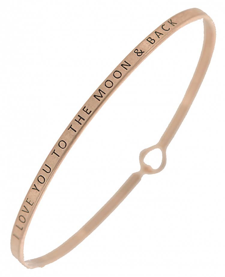 LOVE YOU TO THE MOON & BACK Bangle