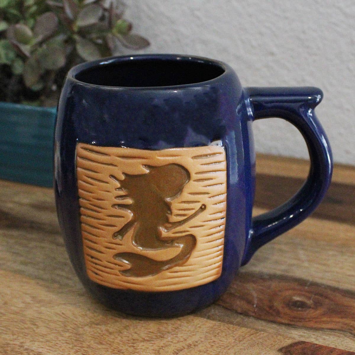 Mermaid Blue Glazed Stoneware Mug