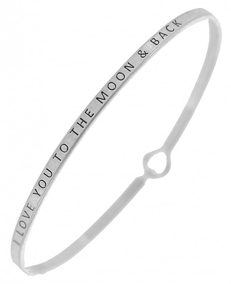 LOVE YOU TO THE MOON & BACK Bangle
