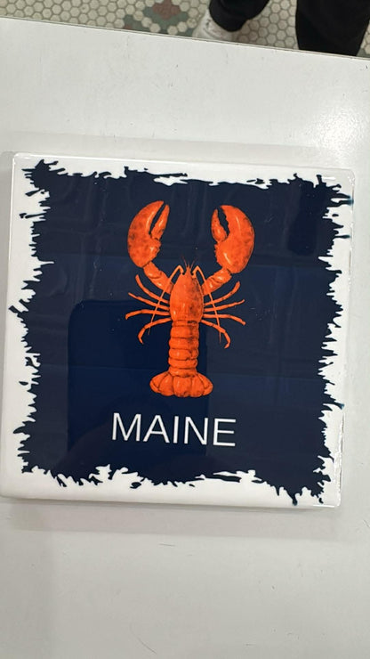 Ceramic Coasters Maine Themed