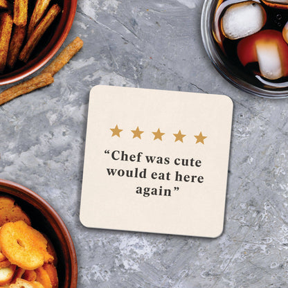 (5 Out Of 5 Stars) Chef Was Cute Coaster