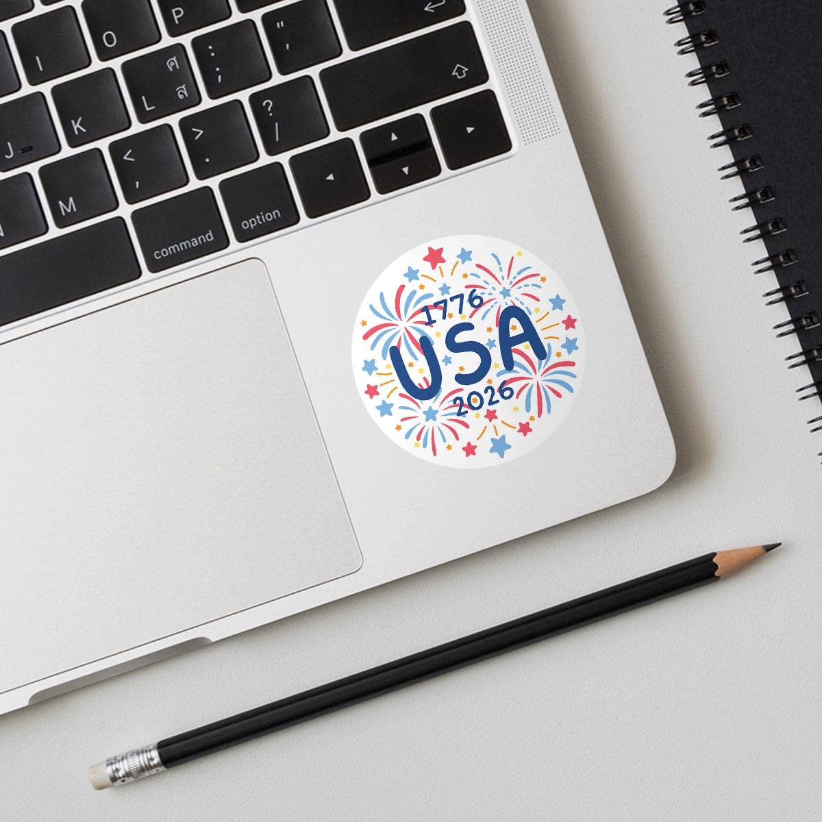 USA Fireworks Doodles 1776-2026 Vinyl Mini Sticker