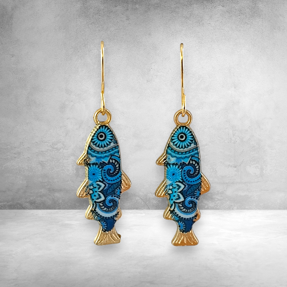 Preppy Fish Earrings, Nautical Earrings