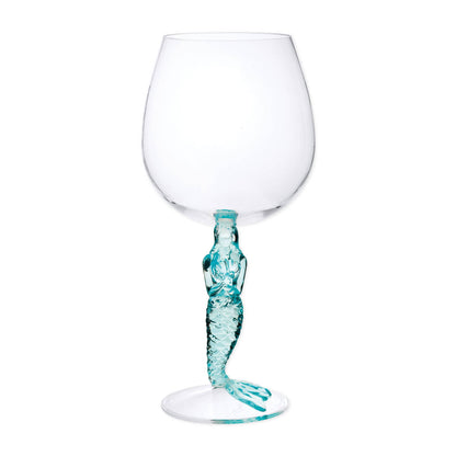 Mermaid 17oz Acrylic Plastic Wine Glass