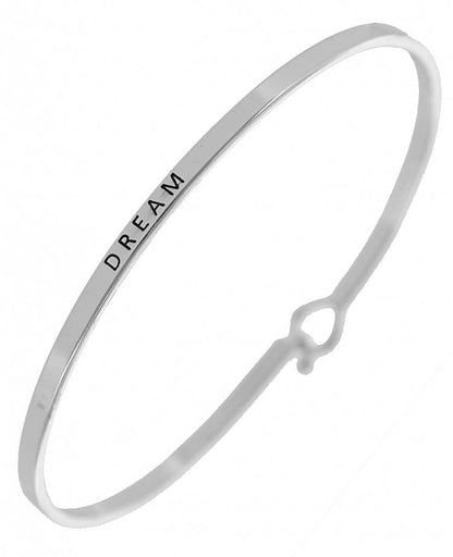 DREAM 3mm Inspired Message Bangle