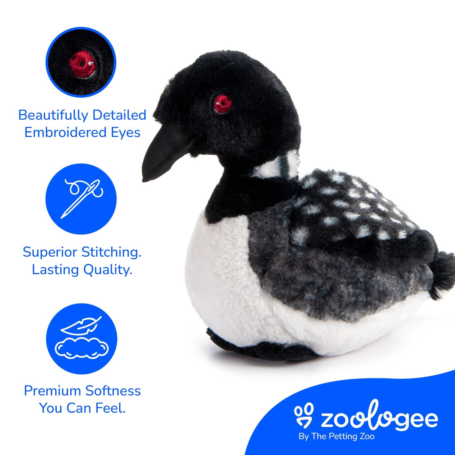 Earth Keeperz Loon medium 12" Recycled Plush