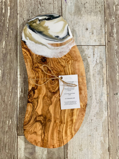 11" - 12" Pipsqueak Olive Wood Cheese Board