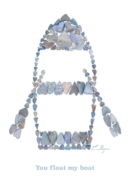 Coastal art | Rowboat art print