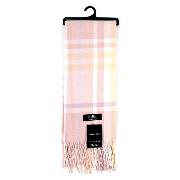Unisex Plaid Acrylic Cashmere Feel Winter Scarves