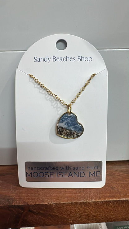 Custom  Gold Sand Necklaces