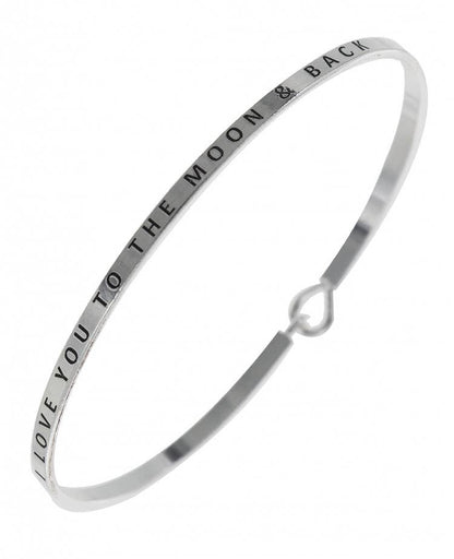 LOVE YOU TO THE MOON & BACK Bangle