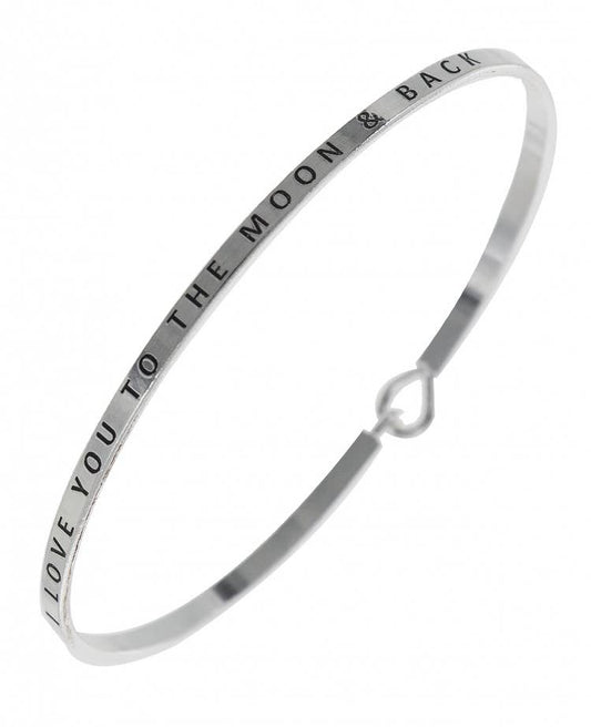 LOVE YOU TO THE MOON & BACK Bangle