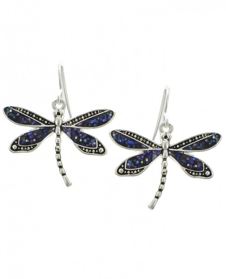 Glitter Dragonfly Earrings