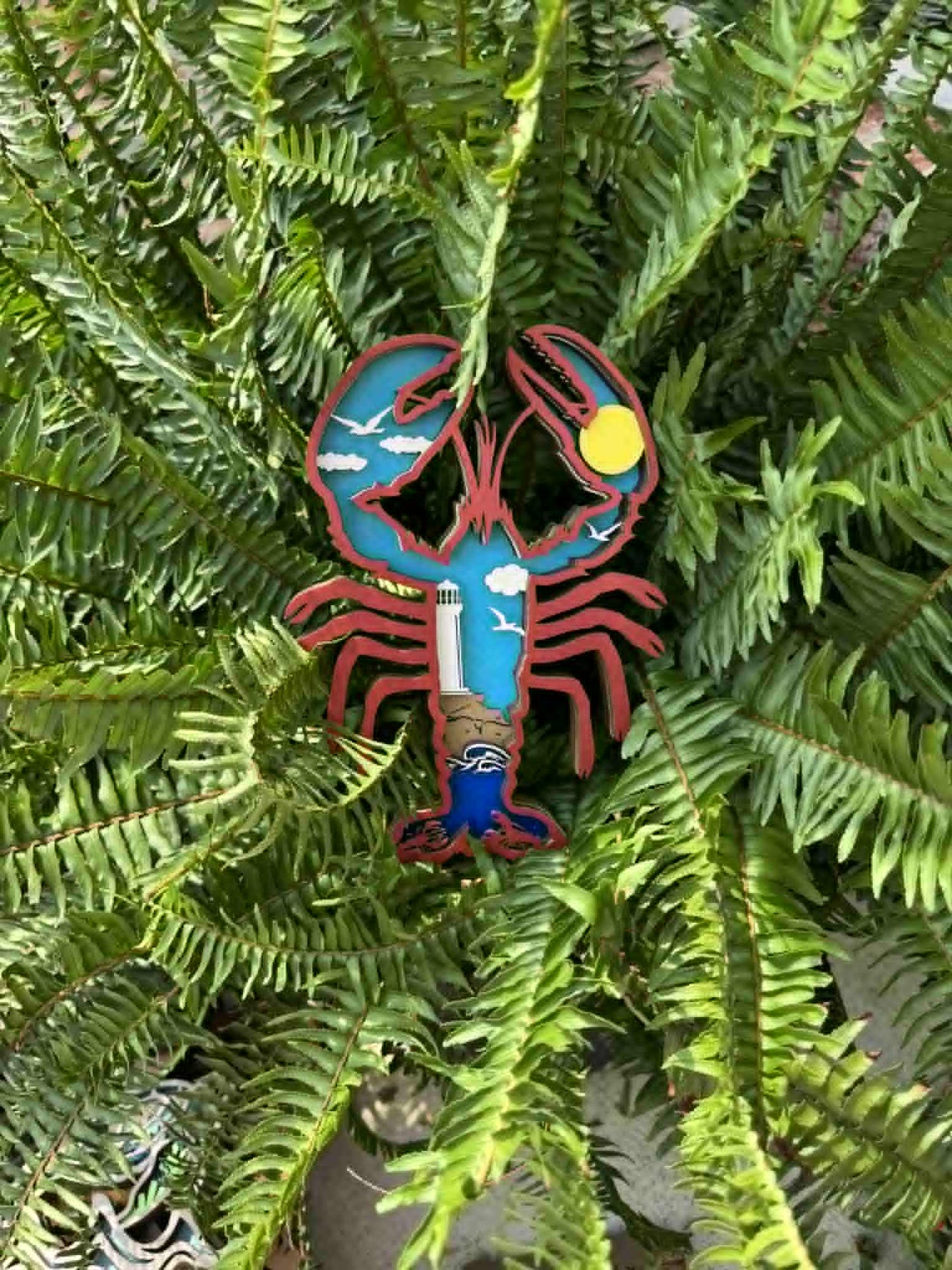 Layered Lobster Shelf Sitter