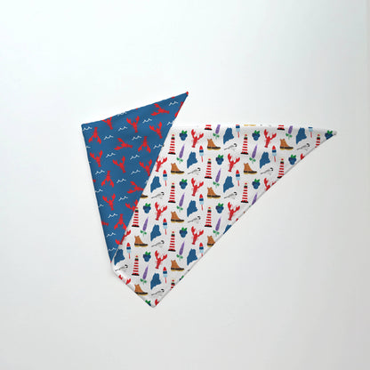 Maine Reversible Dog Bandana