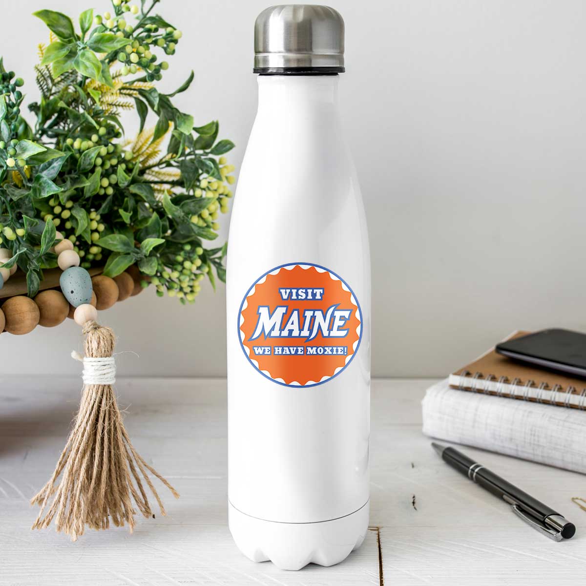Visit Maine Moxie Soda Pop Label Mini Sticker 20 ct