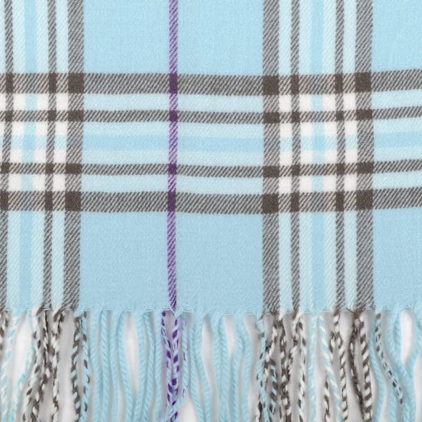 Acrylic Plaid Cashmere Feel Winter Scarves