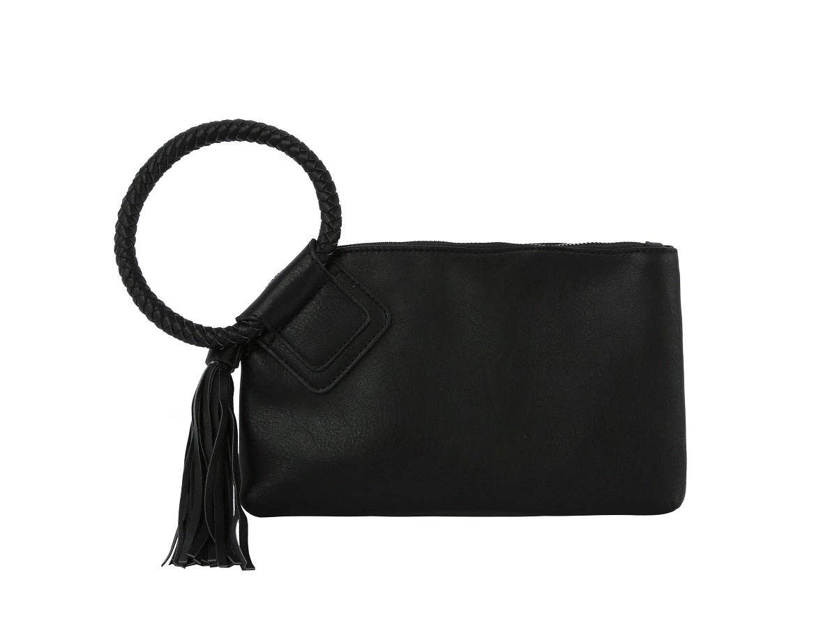 Sage Soft Vegan Leather Wristlet/Clutch