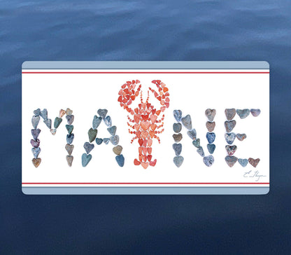 Vinyl Stickers | Maine red lobster Bumper Sticker