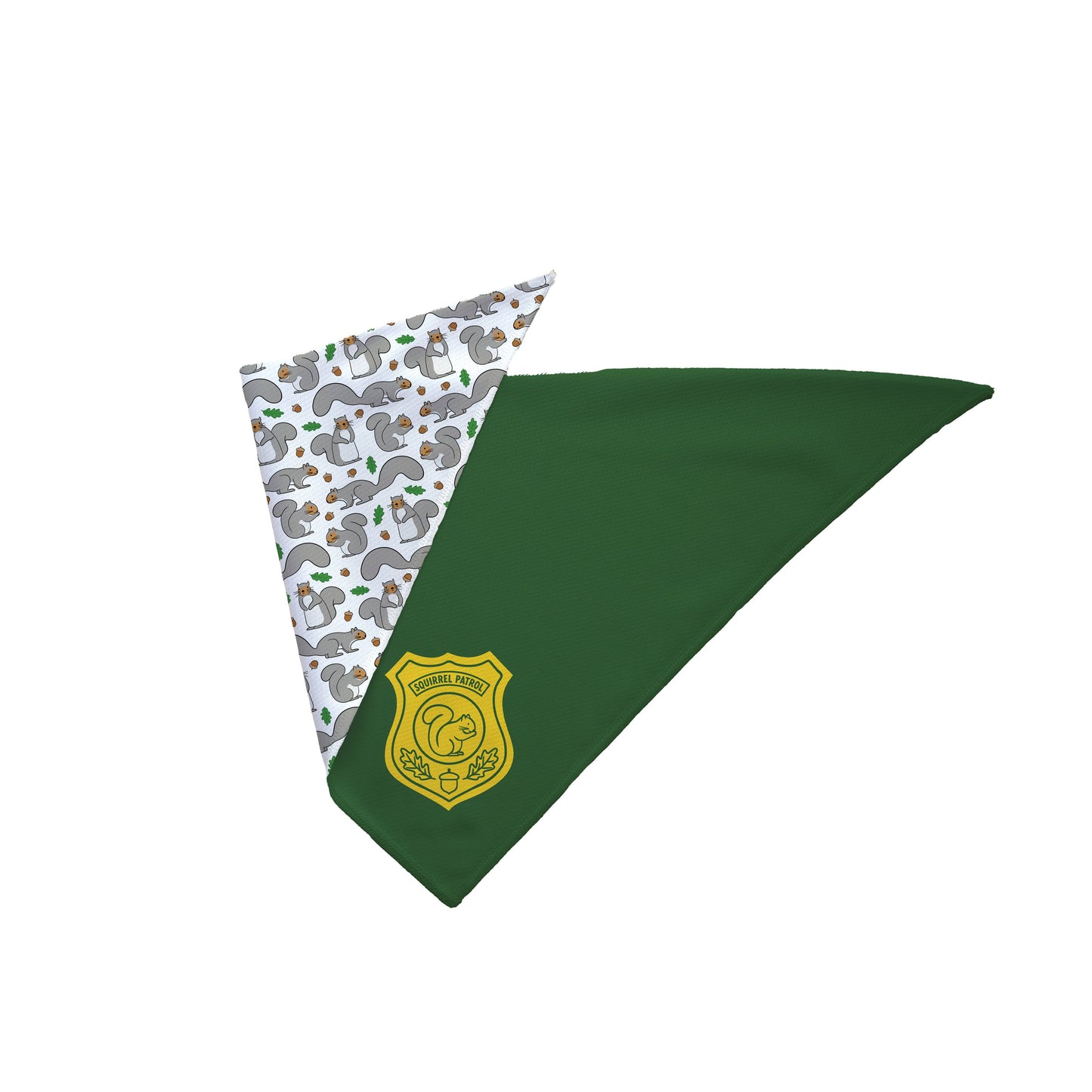 Squirrel Patrol Reversible Dog Bandana