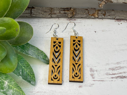 Rectangle Mandala Earrings