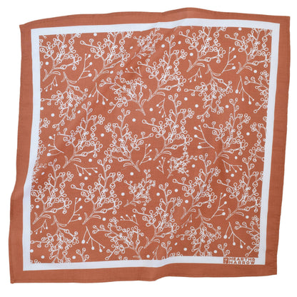 Baby's Breath Bandana - 100% Cotton - Burnt Orange