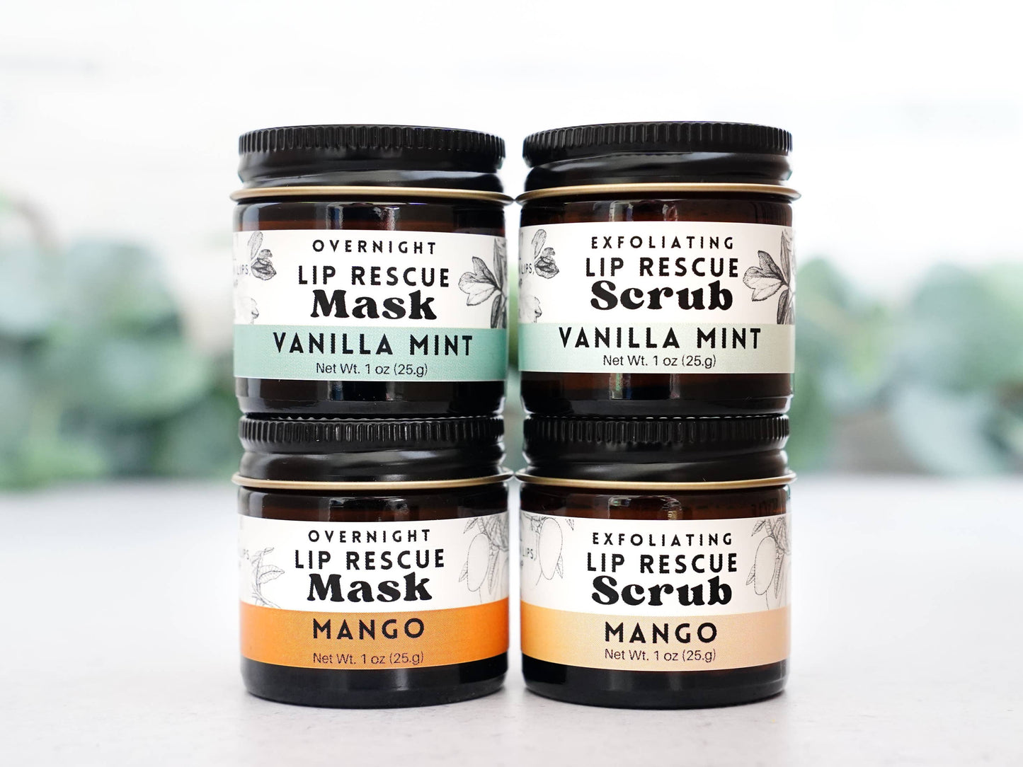 Lip Rescue Exfoliating Sugar Scrub 1oz Jar - Mango