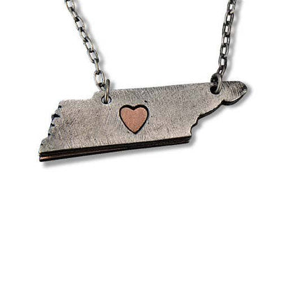 Home State Jewelry - Pewter State Necklace