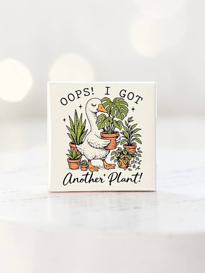 Funny Plant Lover Magnet – Goose