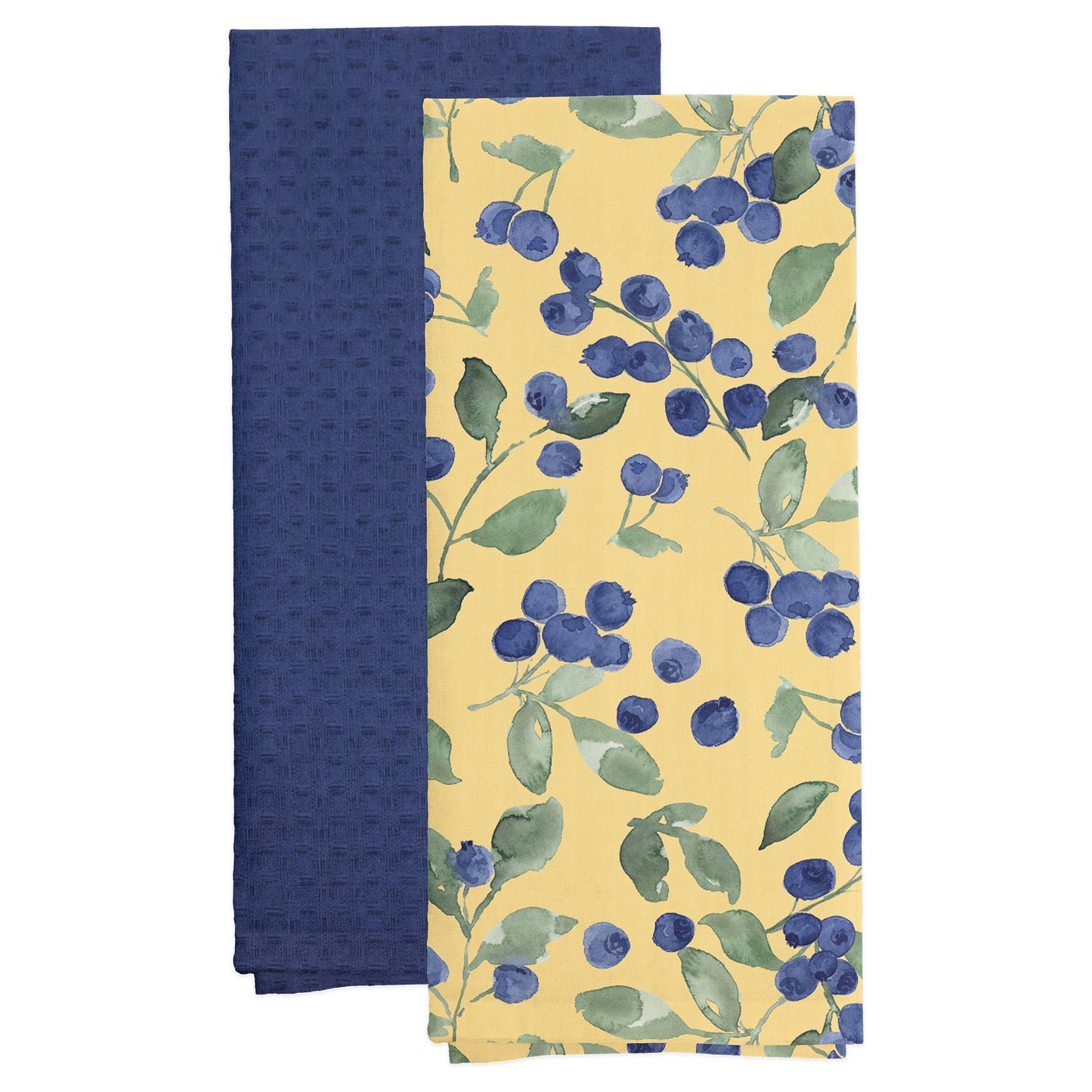 Blueberry 28" Cotton Tea Towels Set of 2