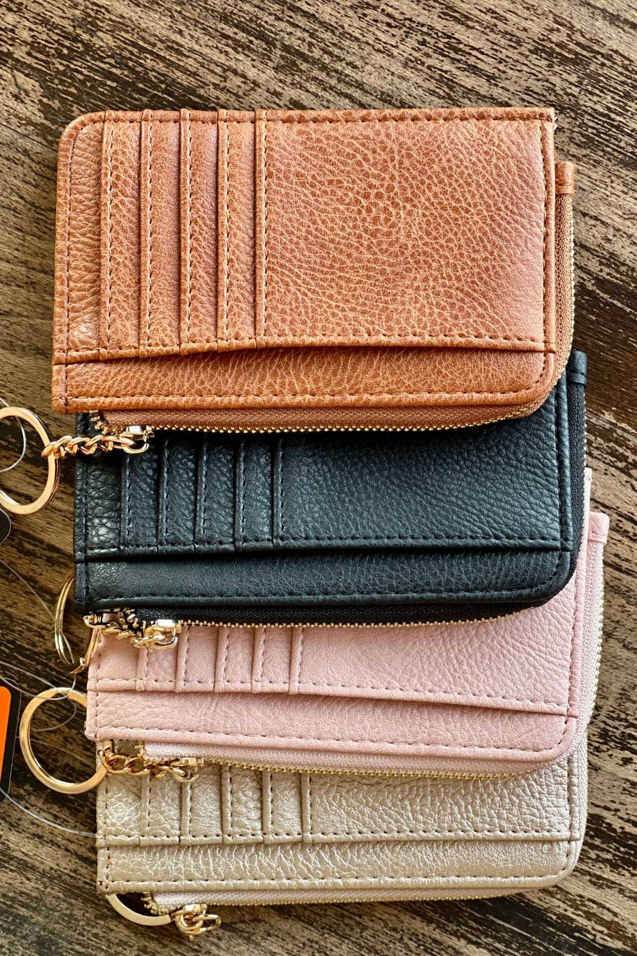 Small Faux Leather Card Holder Wallet