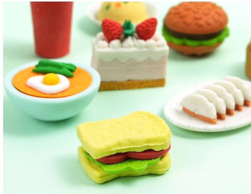 Miniature snackfood Mystery Eraser Box