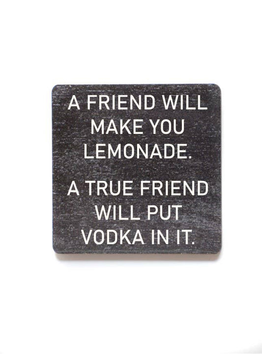 A Friend Will Make You Lemonade Funny Wood Magnets