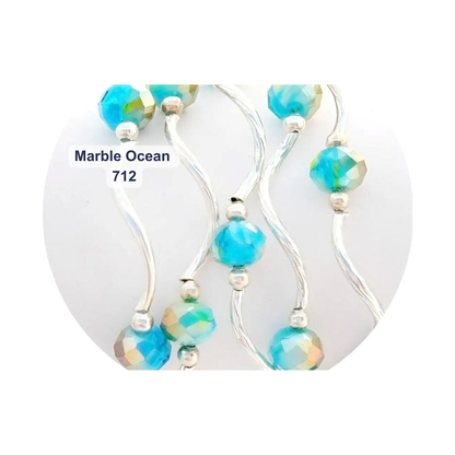 Classic Crystal Beaded Stretch Bracelets