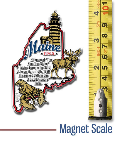Maine Information State Magnet Made in USA