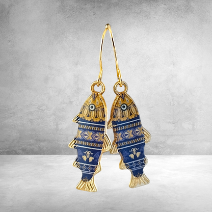 Preppy Fish Earrings, Nautical Earrings
