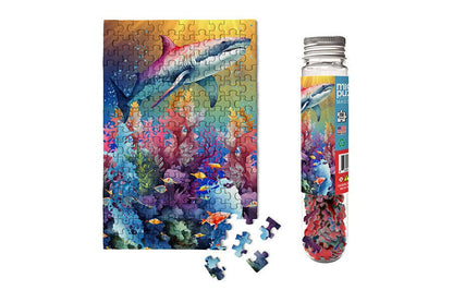 Shark Reef - Marine Life Micro Mini Tiny Jigsaw Puzzle Shark Tank