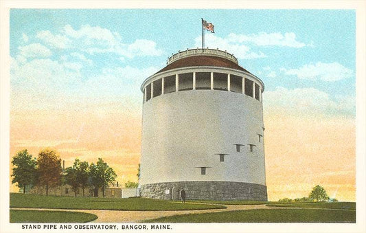 Postcard Standpipe, Bangor-Derry