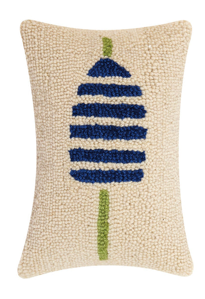 Navy Stripe Buoy Hook Pillow - Kate Nelligan